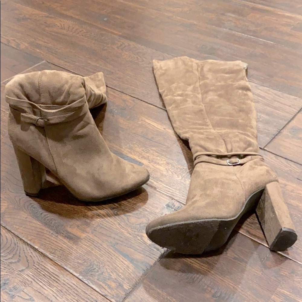 High heels top boots